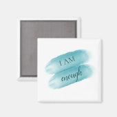 Aimant Citation Inspirante Simple Je Suis Assez Affirmati (Recto/Verso)