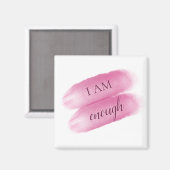 Aimant Citation Inspirante Simple Je Suis Assez Affirmati (Recto/Verso)