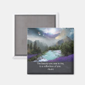 Aimant Citation inspirante sur la beauté de Rumi (Recto/Verso)