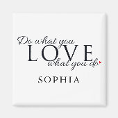 Aimant Citation Inspiration Personnalisée Moderne (Devant)