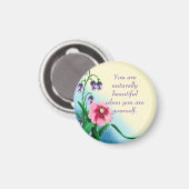 Aimant Citation Inspirationnelle Confirmation Positive (Recto/Verso)