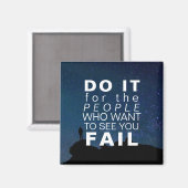 Aimant Citation Inspirationnelle Étoiles de motivation (Recto/Verso)