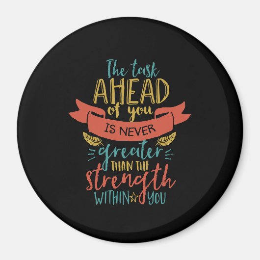 Aimant Citation Inspirationnelle Force Croire En Vous-Mêm (Devant)