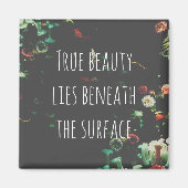 Aimant Citation Inspirationnelle Sous-Surface De Corail R (Devant)