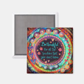 Aimant Citation Inspirationnelle Soyez Heureux Plutôt Ins (Recto/Verso)