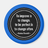 Aimant Citation inspirée de Churchill (Devant)