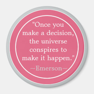 Aimant Citation inspirée d'Emerson de choix