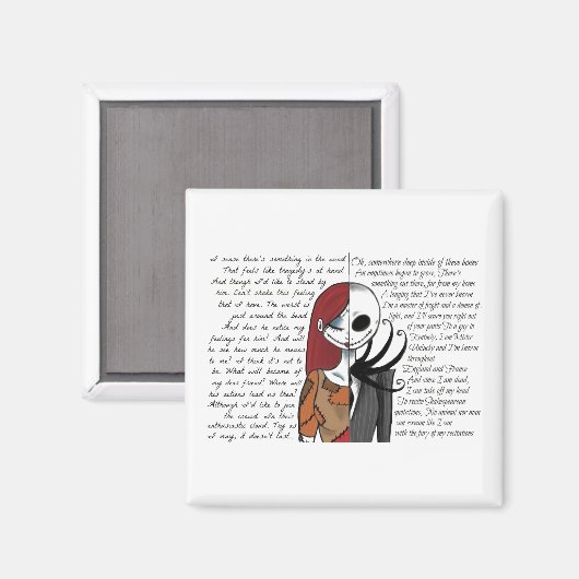 Aimant Citation Jack & Sally (Recto/Verso)