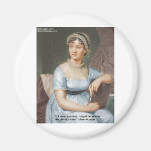 Aimant Citation Jane Austen aima moins sur les cadeaux et