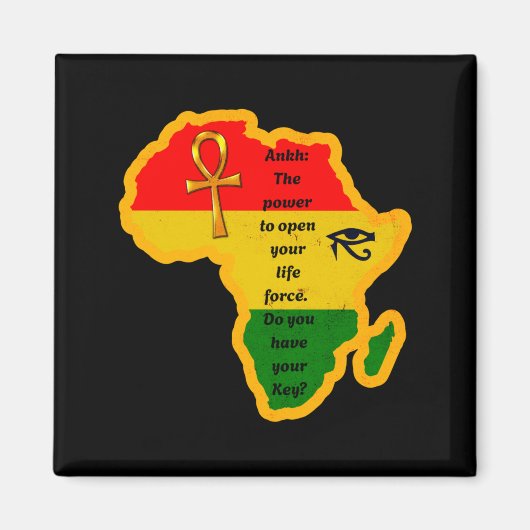 Aimant citation junenth africain ankh wer (Devant)