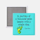 Aimant Citation Lao Tzu Inspirationnelle (Recto/Verso)