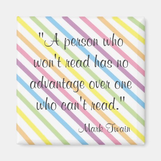 Aimant Citation Mark Twain (Devant)