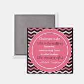 Aimant Citation Mark Twain - Don Inspirationnel (Recto/Verso)