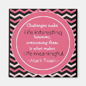 Aimant Citation Mark Twain - Don Inspirationnel (Devant)