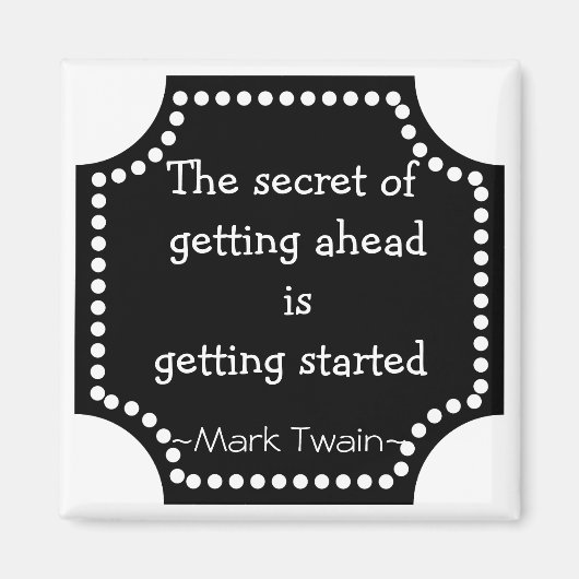 Aimant Citation Mark Twain - Don Inspirationnel (Devant)