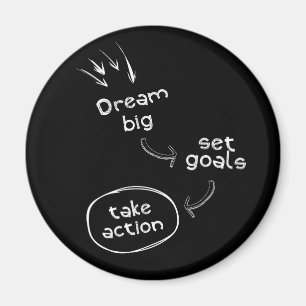 Aimant Citation motivante pour un grand objectif de rêve