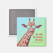 Aimant Citation Motivationnelle de Girafe Émerson Soyez i (Recto/Verso)