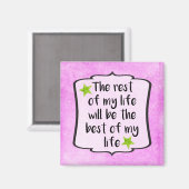 Aimant Citation motivationnelle de l'affirmation positive (Recto/Verso)