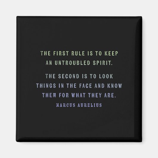 Aimant Citation Motivationnelle De Marcus Aurelius Croiss (Devant)