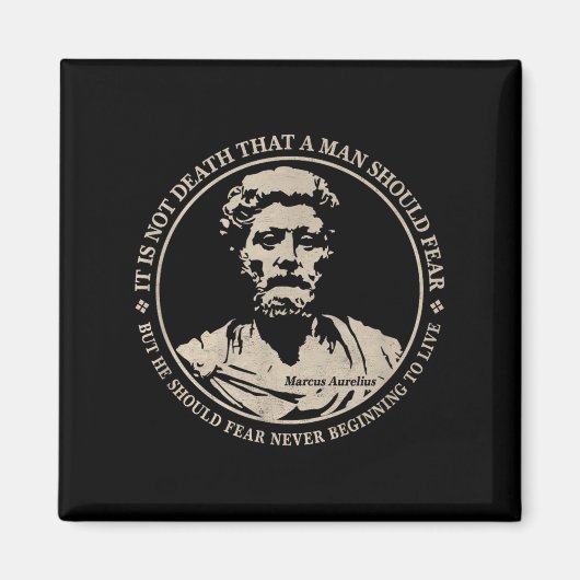 Aimant Citation Motivationnelle De Marcus Aurelius Sur La (Devant)