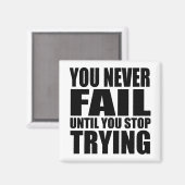 Aimant Citation motivationnelle réussie (Recto/Verso)