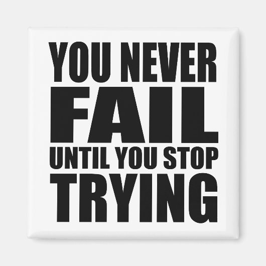 Aimant Citation motivationnelle réussie (Devant)