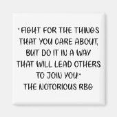 Aimant Citation notoire du RBG (Devant)