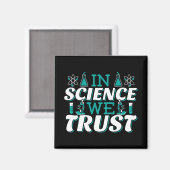 Aimant Citation 'Nous croyons en la Science' - Enseignant (Recto/Verso)
