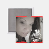 Aimant Citation Photo Saint Valentin Longue distance (Recto/Verso)