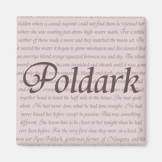 Aimant Citation Poldark (Devant)