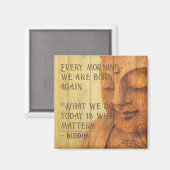 Aimant Citation positive de Bouddha Affirmation positive  (Recto/Verso)