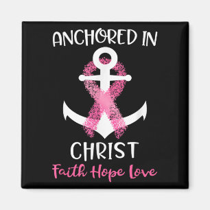 Aimant Citation Sur Le Cancer Du Sein Rose Ancrée Dans La