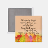 Aimant Citation Verse de la Bible Jérémie 29 (Recto/Verso)