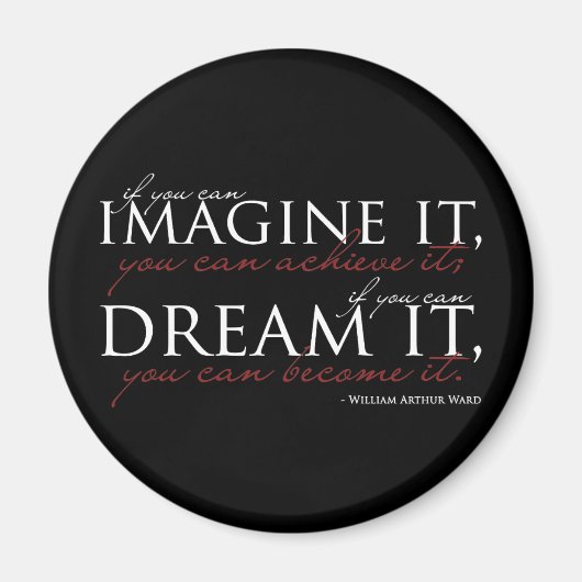Aimant Citation William Ward Imagine (Devant)