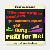 Aimant Citations chrétiennes (Devant)