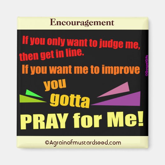 Aimant Citations chrétiennes (Devant)