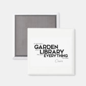 Aimant CITATIONS : Cicéron : Un jardin et une bibliothèqu (Recto/Verso)