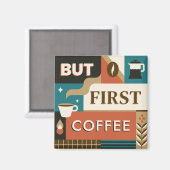 Aimant Citations de café coloré (Recto/Verso)
