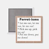 Aimant Citations de furet drôle (Recto/Verso)