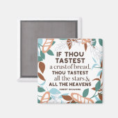 Aimant Citations de pain de Robert Browning (Recto/Verso)