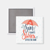 Aimant Citations de pluie Sun Citations de résultats posi (Recto/Verso)