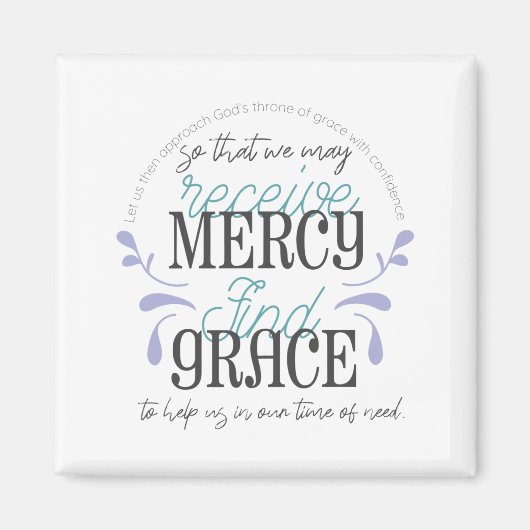 Aimant Citations en hébreu 4:16 (Devant)