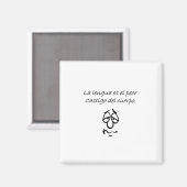 Aimant Citations espagnoles (Recto/Verso)