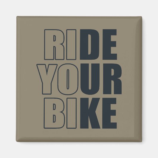 Aimant citations inspirantes à vélo (Devant)