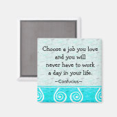 Aimant Citations Inspirantes Confucius Sur La Vie Et Le T (Recto/Verso)