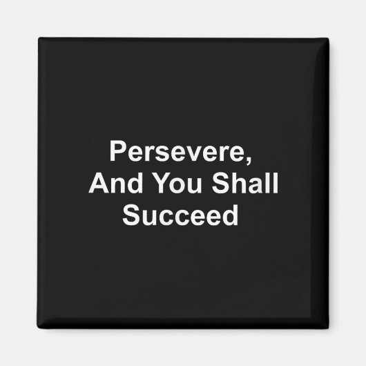 Aimant Citations Inspirationnelles - Persévérantes Et Vou (Devant)