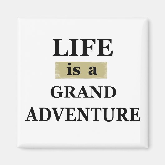 Aimant citations motivationnelles sur la vie (Devant)