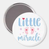 Aimant Citations pour bébés "Little Miracle" (Recto/Verso)
