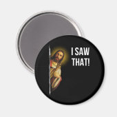 Aimant Citer Jésus Mème J'Ai Vu Ce Chrétien (Recto/Verso)