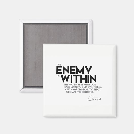 Aimant CITES : Cicéron : Ennemi aux portes (Recto/Verso)